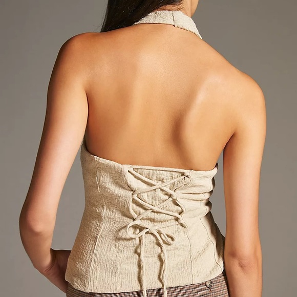 NWTS ANTHROPOLOGIE HALTER VEST (L) - Picture 3 of 17